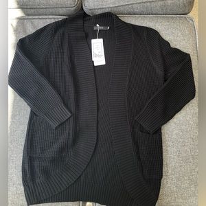 NWT black cardigan sweater